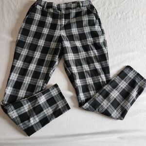 Hot Topic Black and White Plaid Women's Trousers